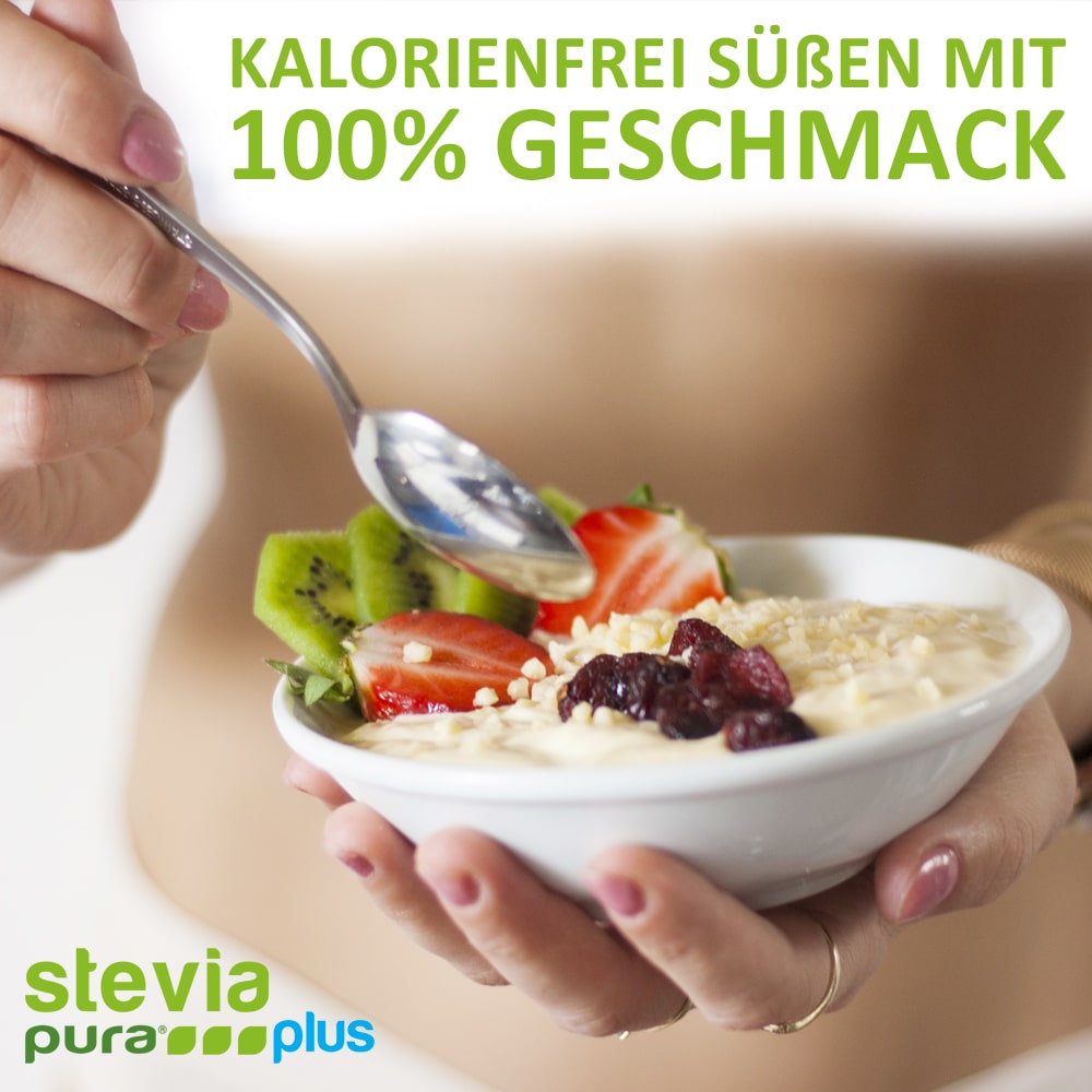 Stevia Kristalline Streusüße ist der perfekte Zuckerersatz mit Erythrit und ohne Kalorien.