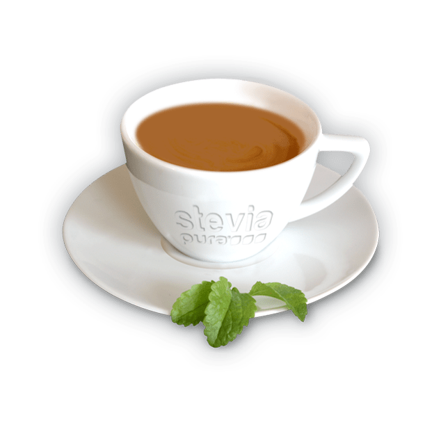 Stevia as a sweetener for coffee.